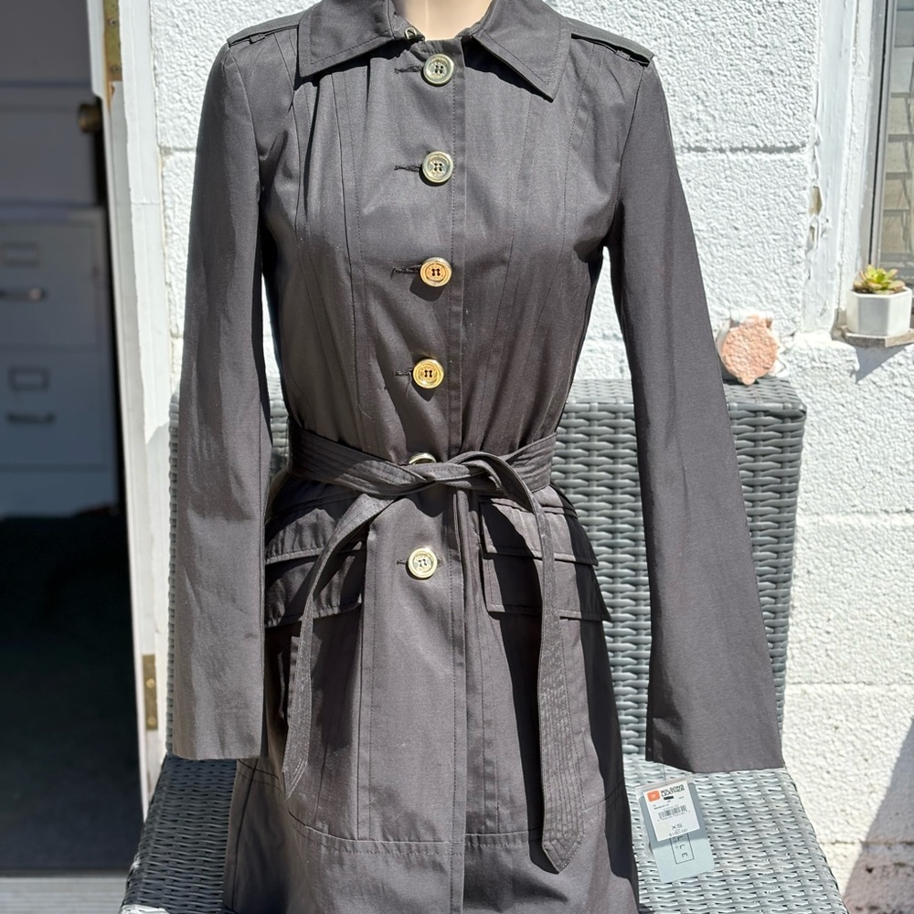 Stylish Black Women's Trench Coat